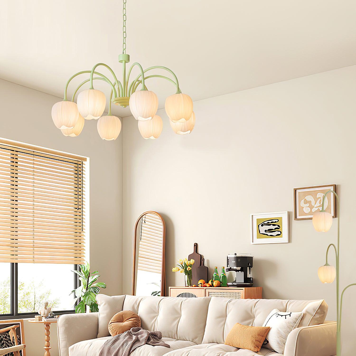 Aria Fresh Tulip Chandeliers - Letslighting