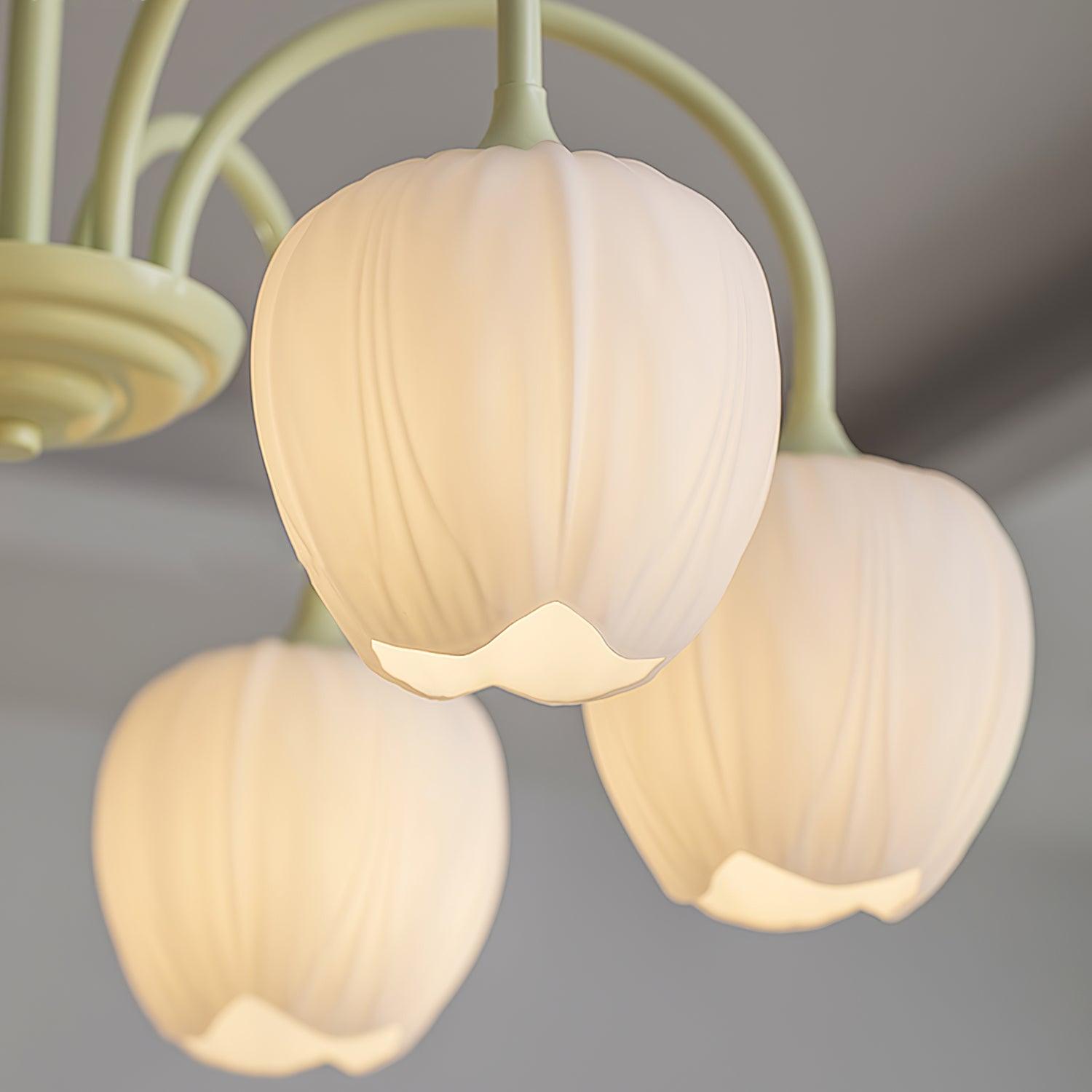 Aria Fresh Tulip Chandeliers - Letslighting