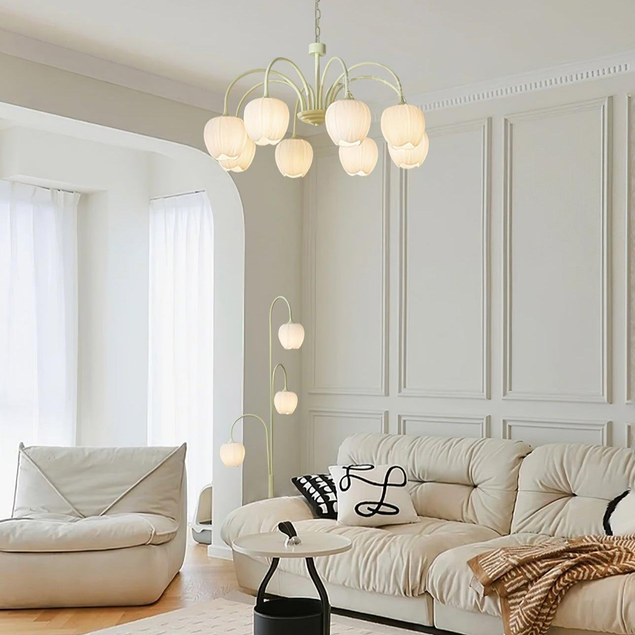 Aria Fresh Tulip Chandeliers - Letslighting