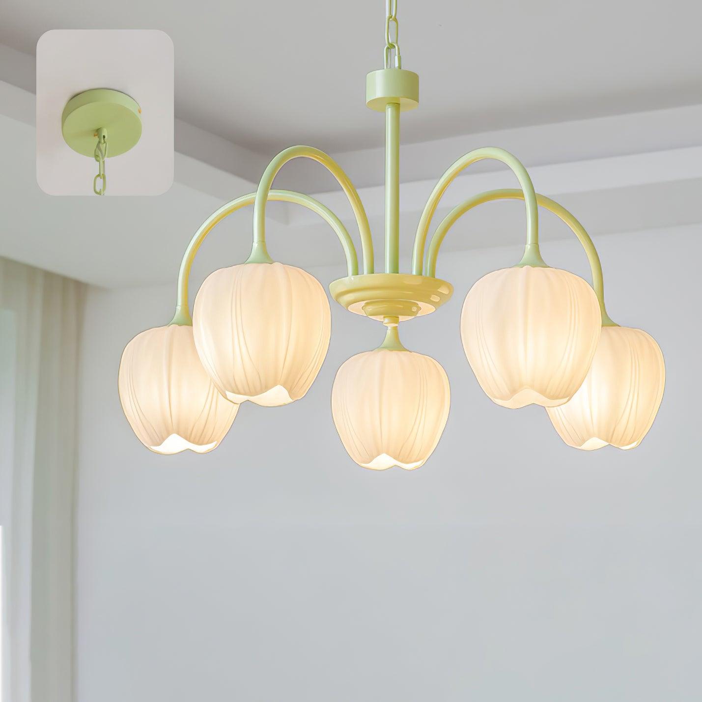 Aria Fresh Tulip Chandeliers - Letslighting
