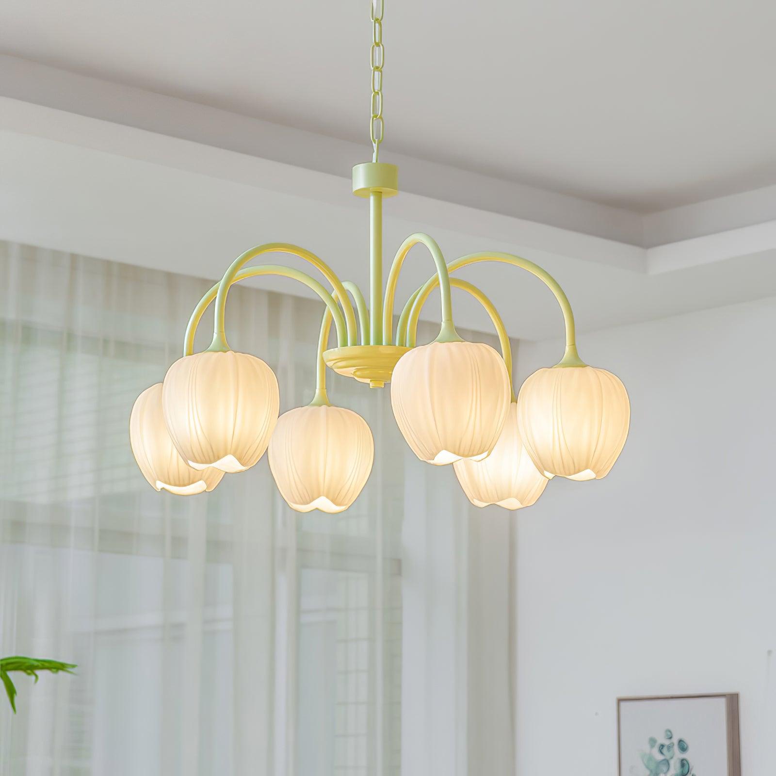 Aria Fresh Tulip Chandeliers - Letslighting