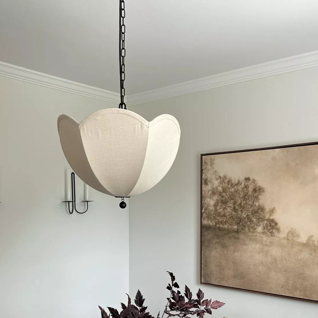 Ritta Tulip Flower Fabric Pendant Lamp - Letslighting