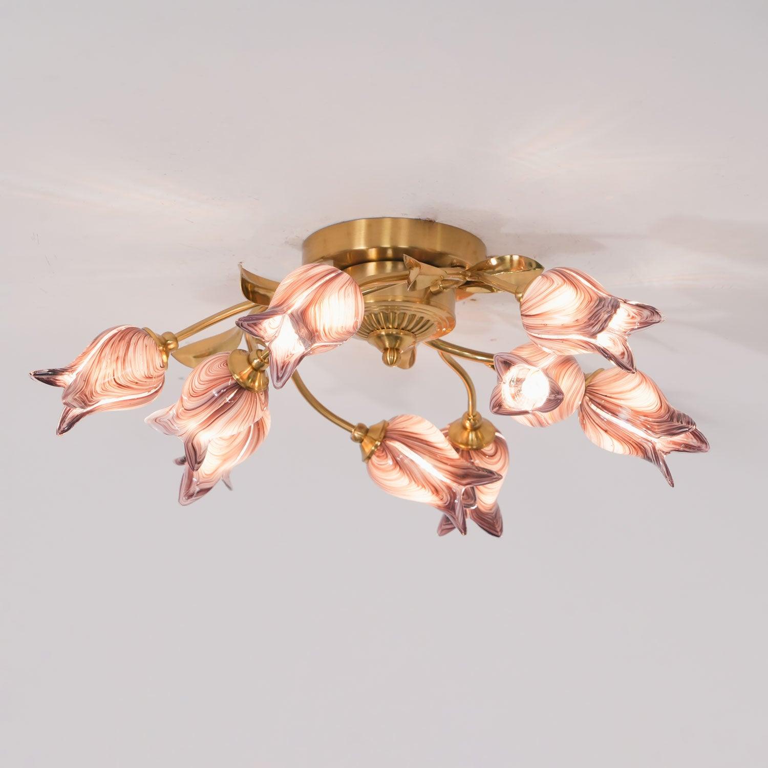Vathaos Tulip Serenade Glass Ceiling Lamp - Letslighting