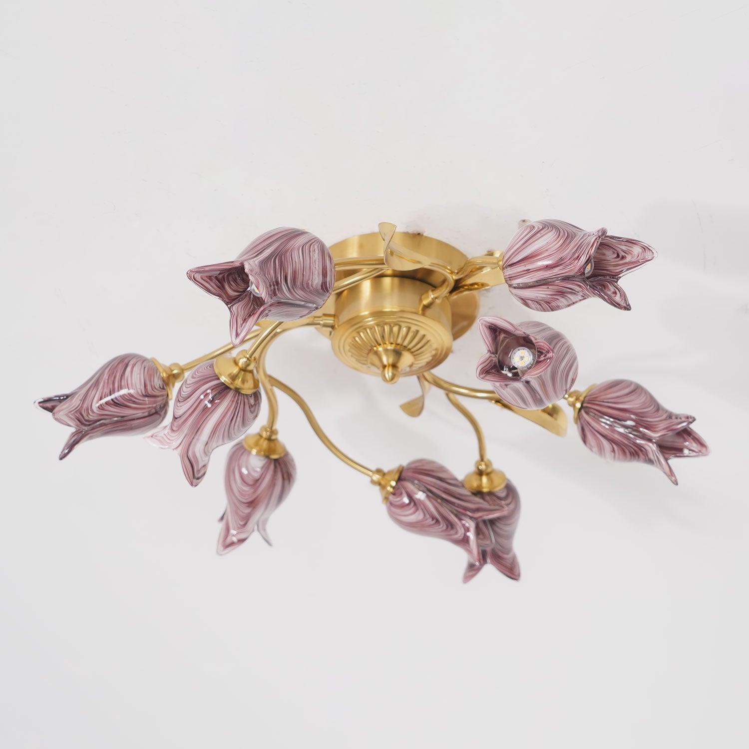 Vathaos Tulip Serenade Glass Ceiling Lamp - Letslighting