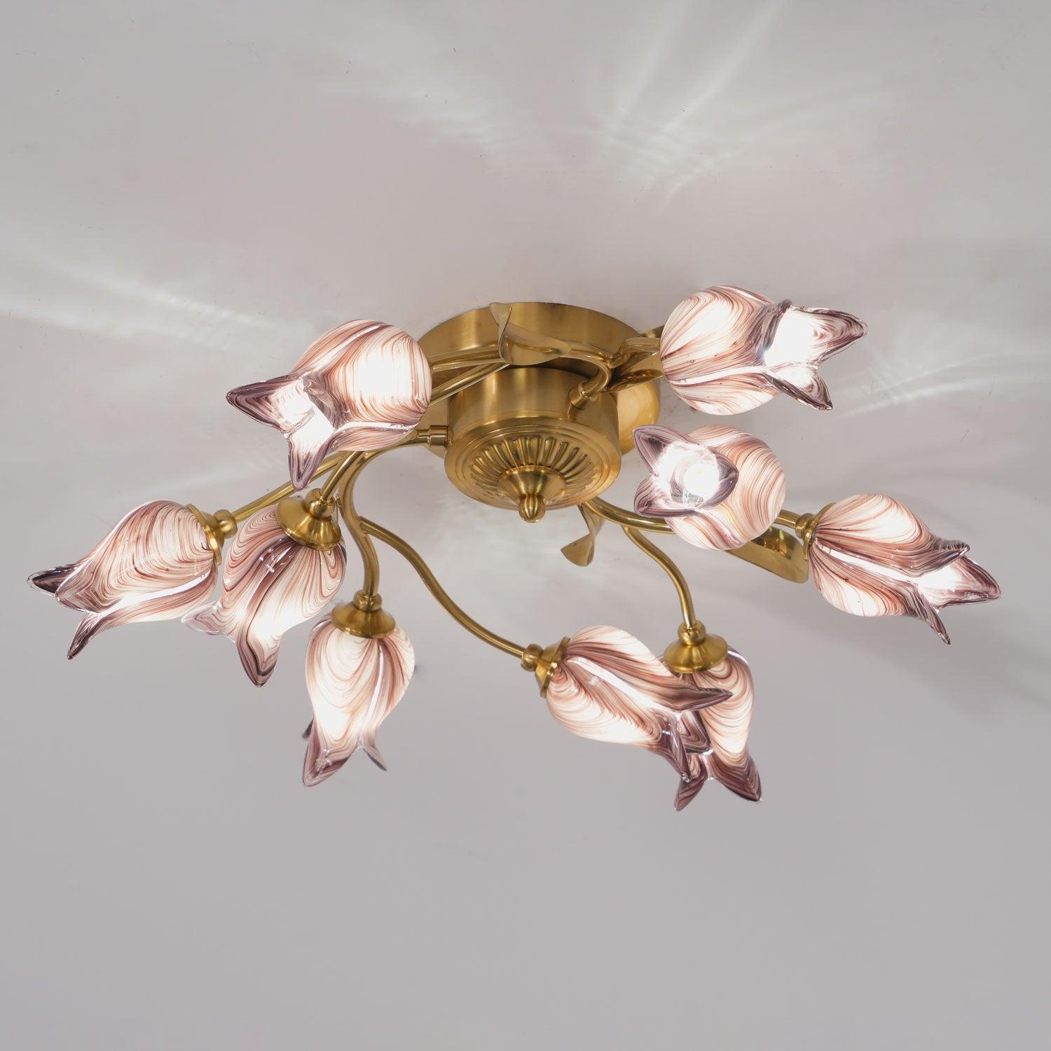 Vathaos Tulip Serenade Glass Ceiling Lamp - Letslighting