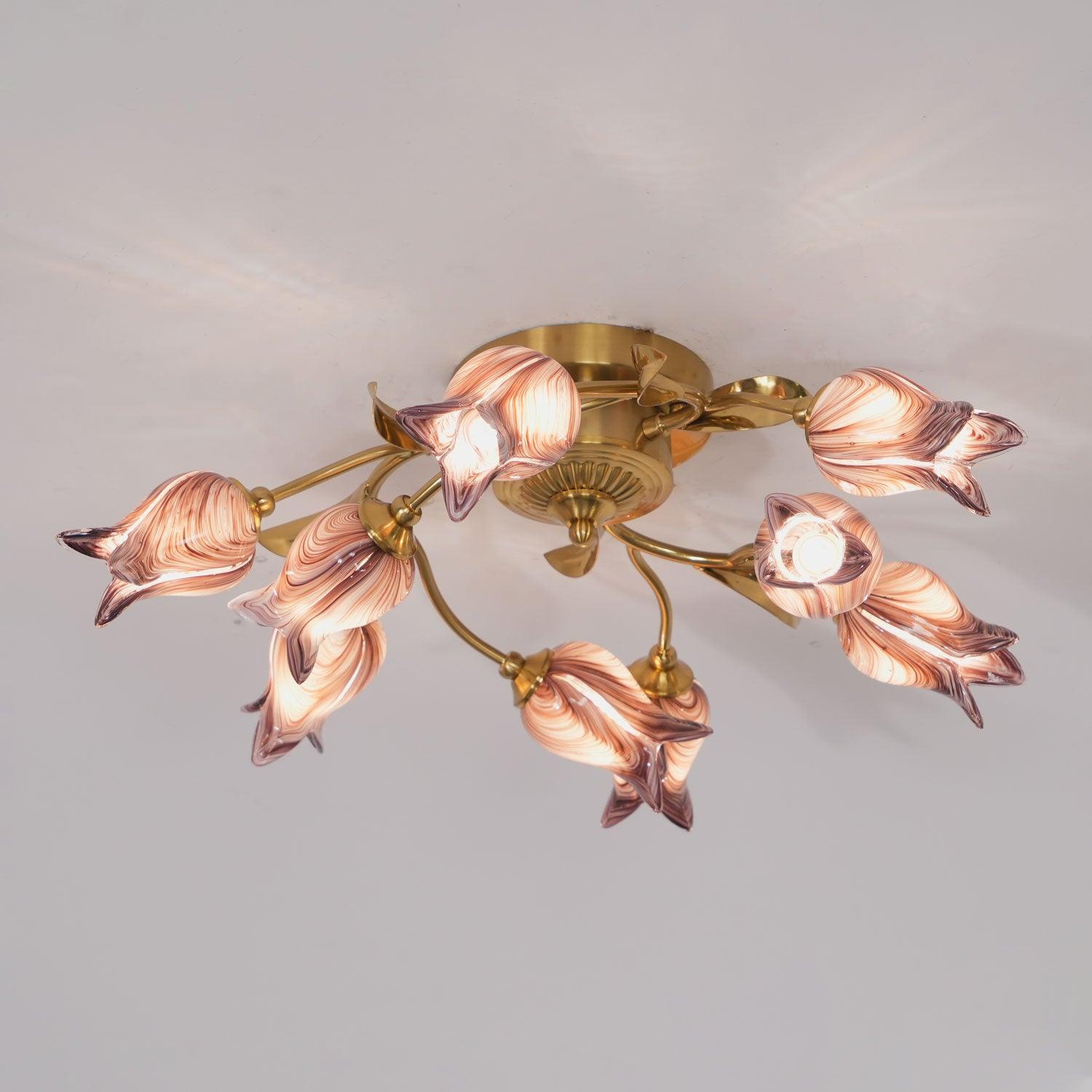 Vathaos Tulip Serenade Glass Ceiling Lamp - Letslighting