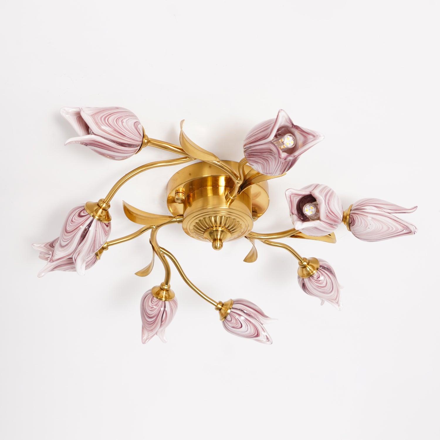 Vathaos Tulip Serenade Glass Ceiling Lamp - Letslighting