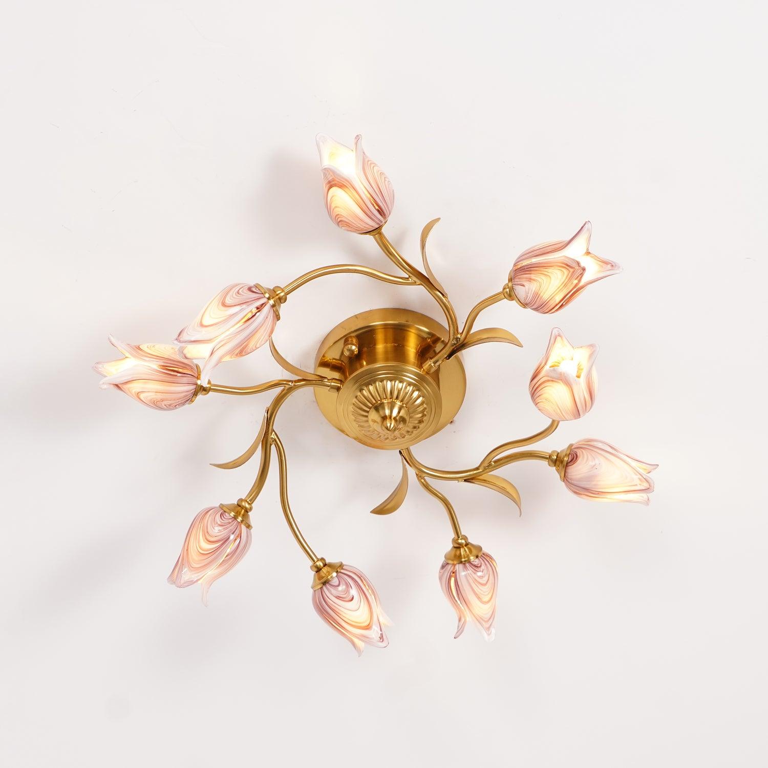 Vathaos Tulip Serenade Glass Ceiling Lamp - Letslighting