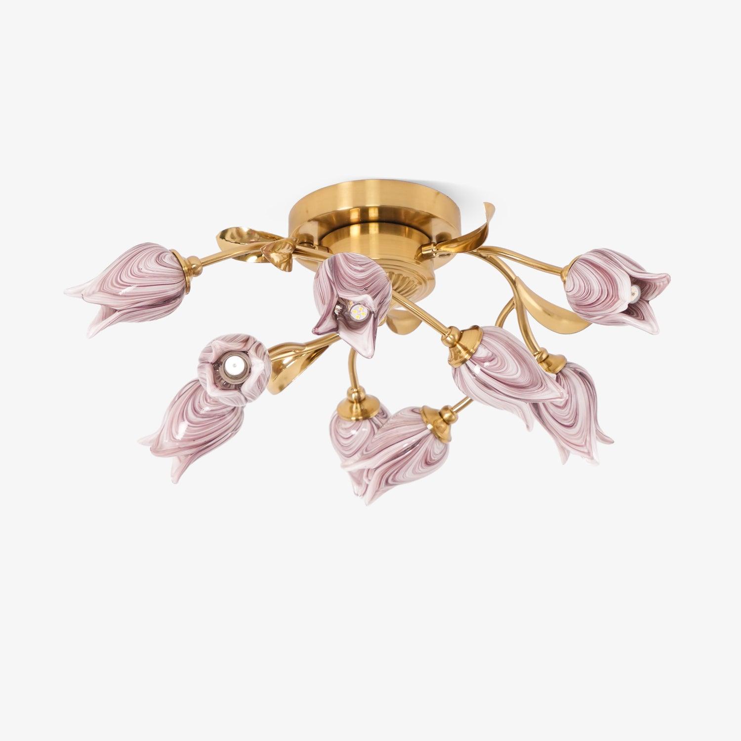 Vathaos Tulip Serenade Glass Ceiling Lamp - Letslighting