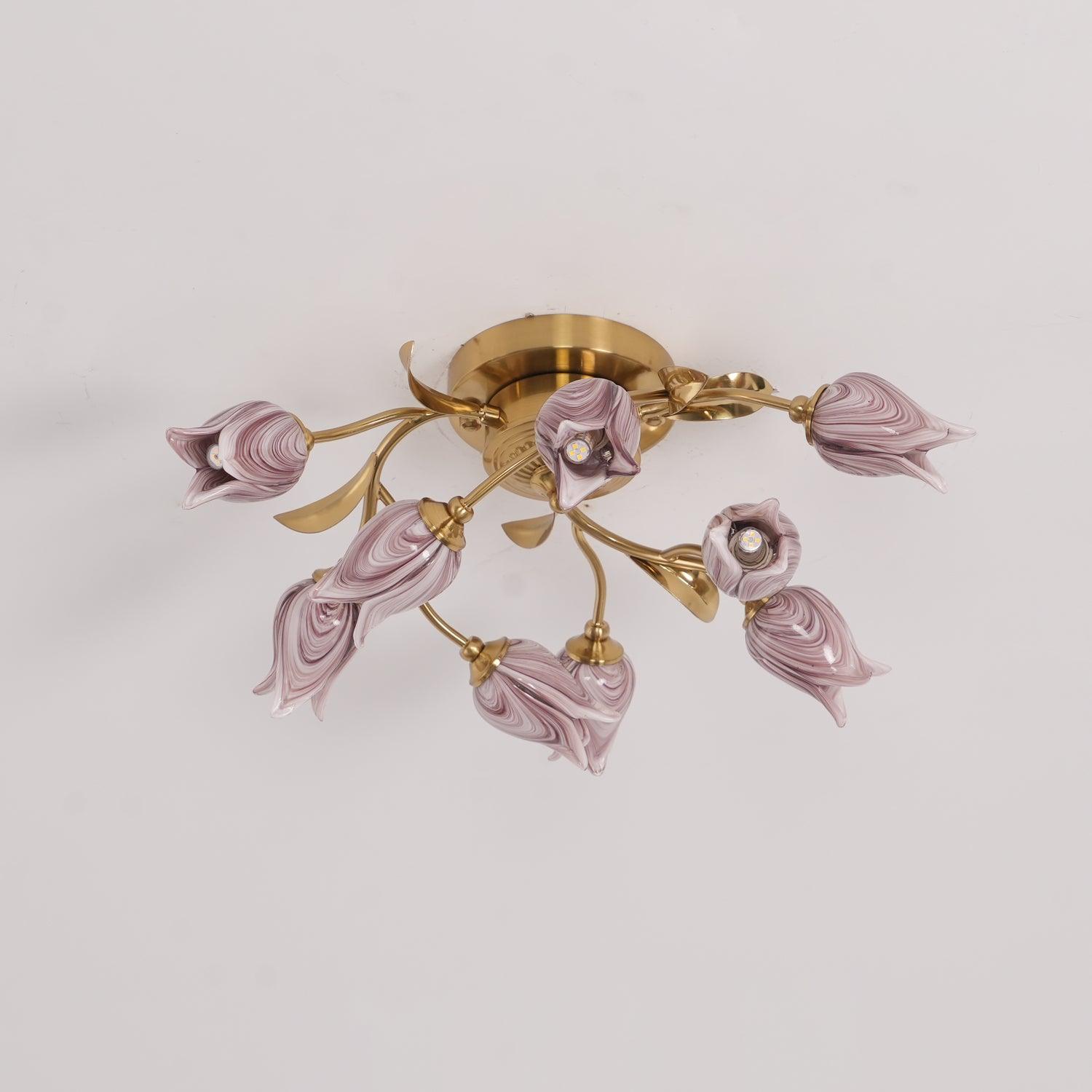 Vathaos Tulip Serenade Glass Ceiling Lamp - Letslighting