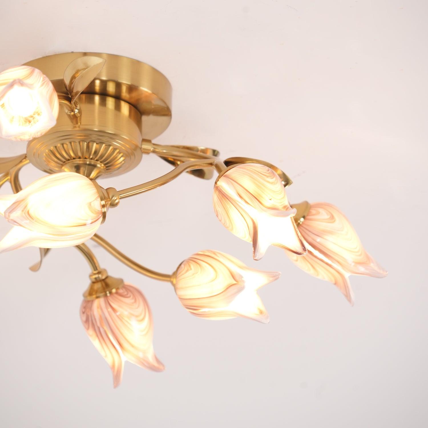 Vathaos Tulip Serenade Glass Ceiling Lamp - Letslighting