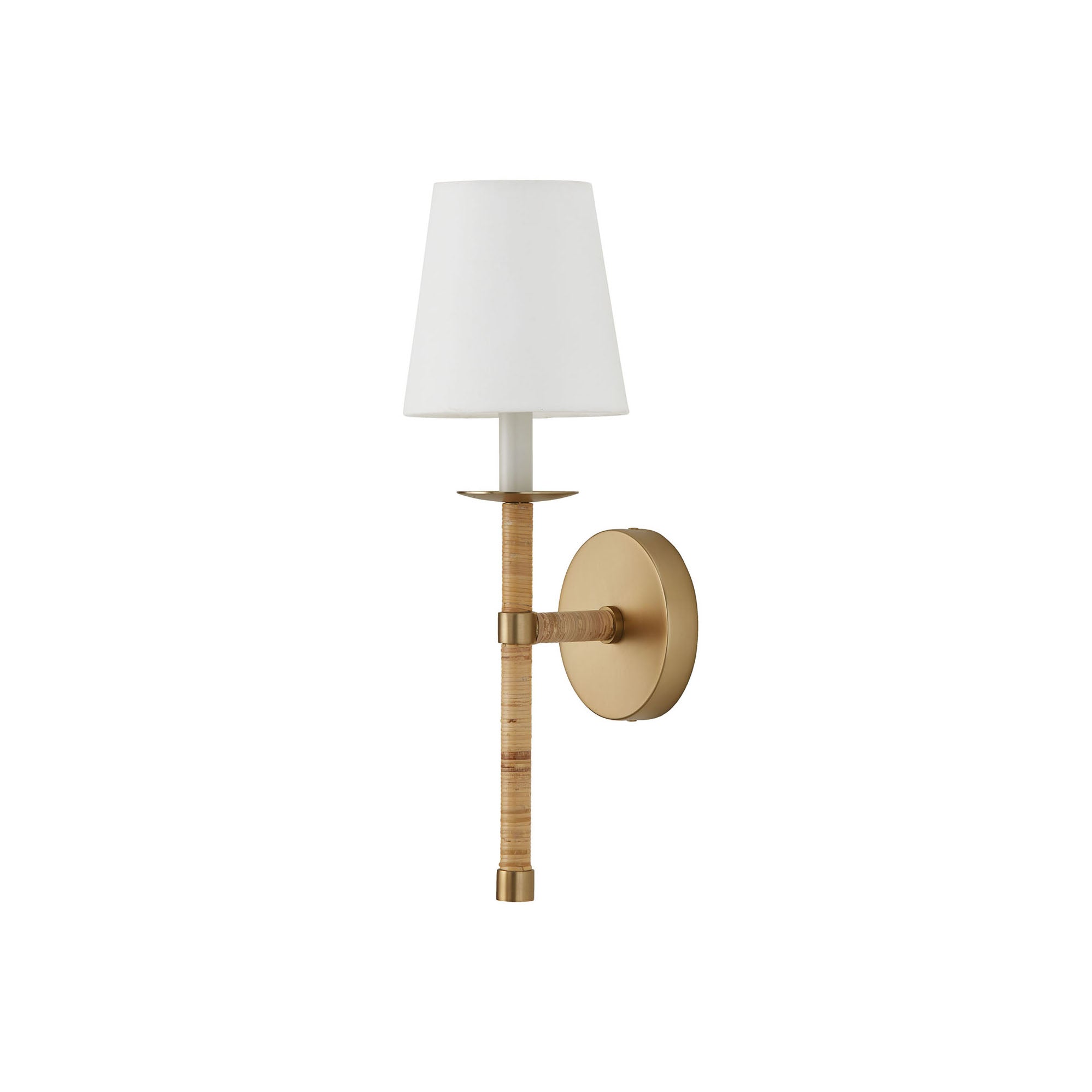 Conoror Elegance Vintage Brass Fabric Wall Lamp - Letslighting