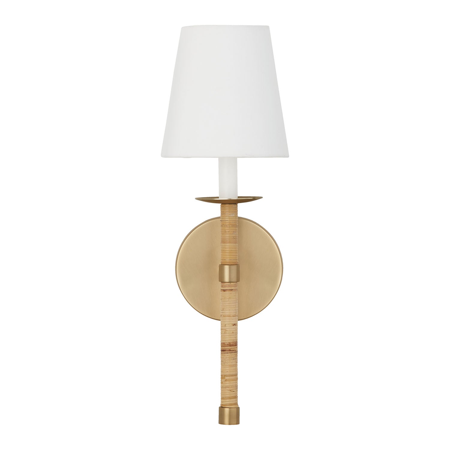 Conoror Elegance Vintage Brass Fabric Wall Lamp - Letslighting