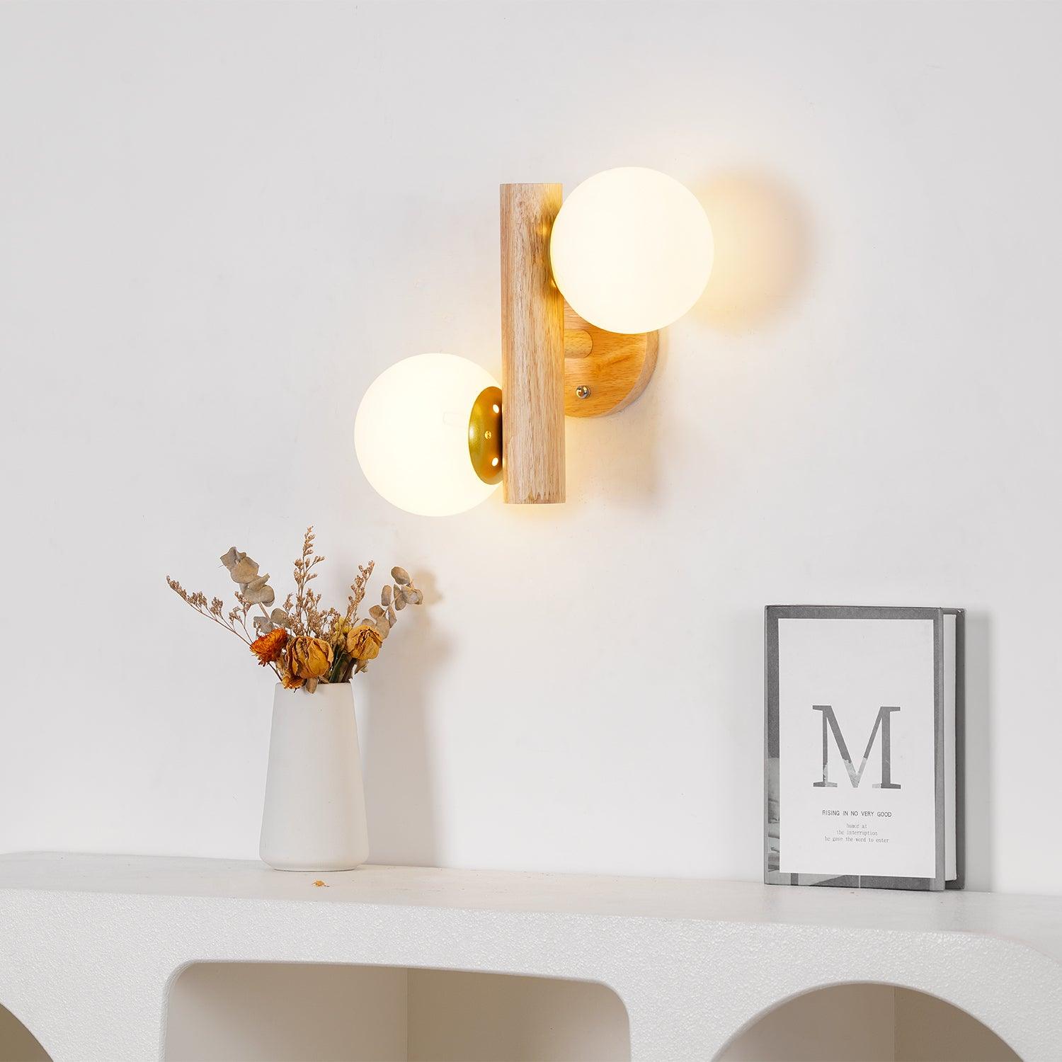 Vexorise Wood Scandinavian Wall Lamp - Letslighting