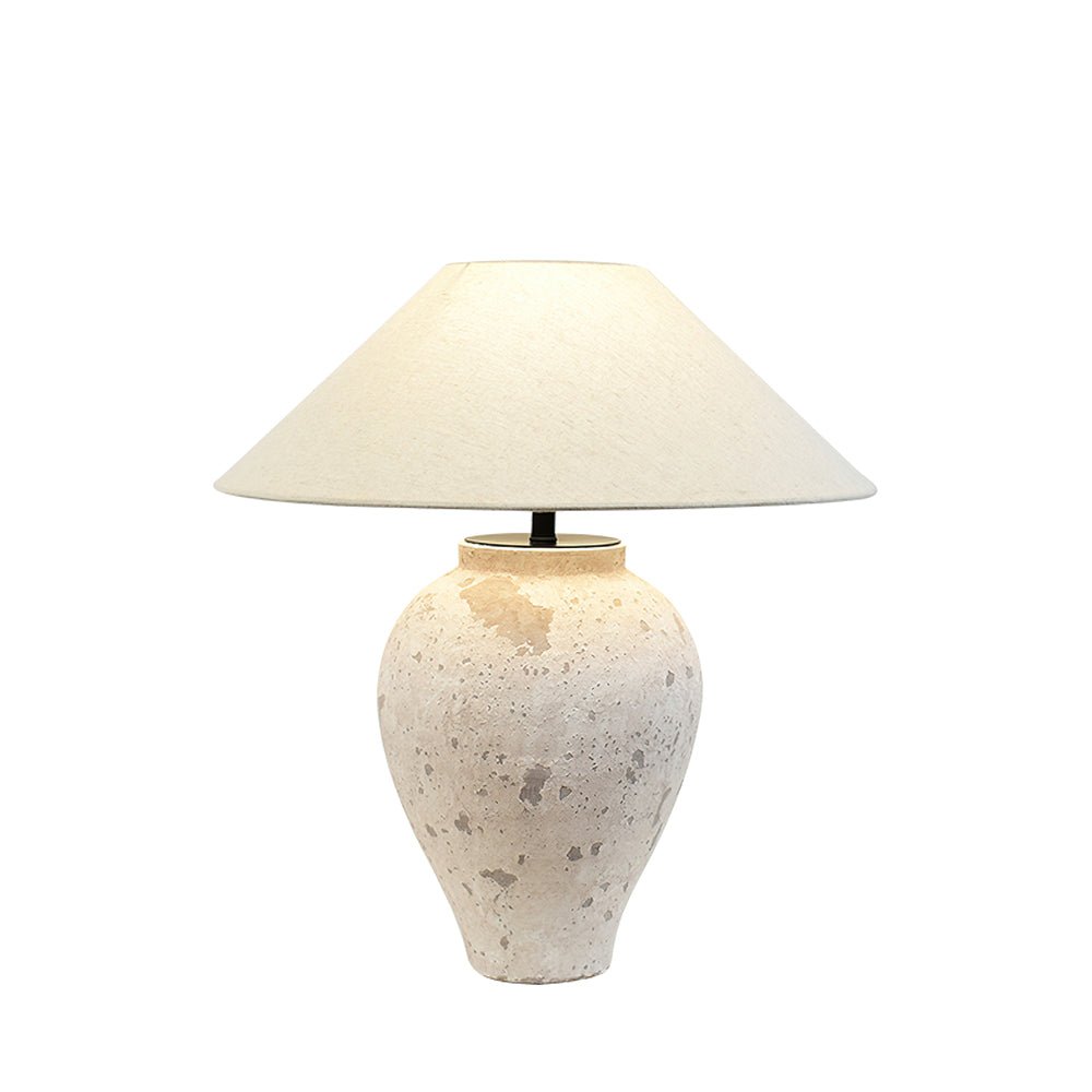 Solix Ceramics Fabric Table Lamp - Letslighting