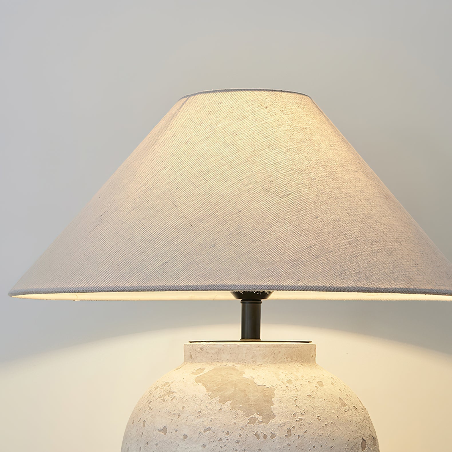Solix Ceramics Fabric Table Lamp - Letslighting