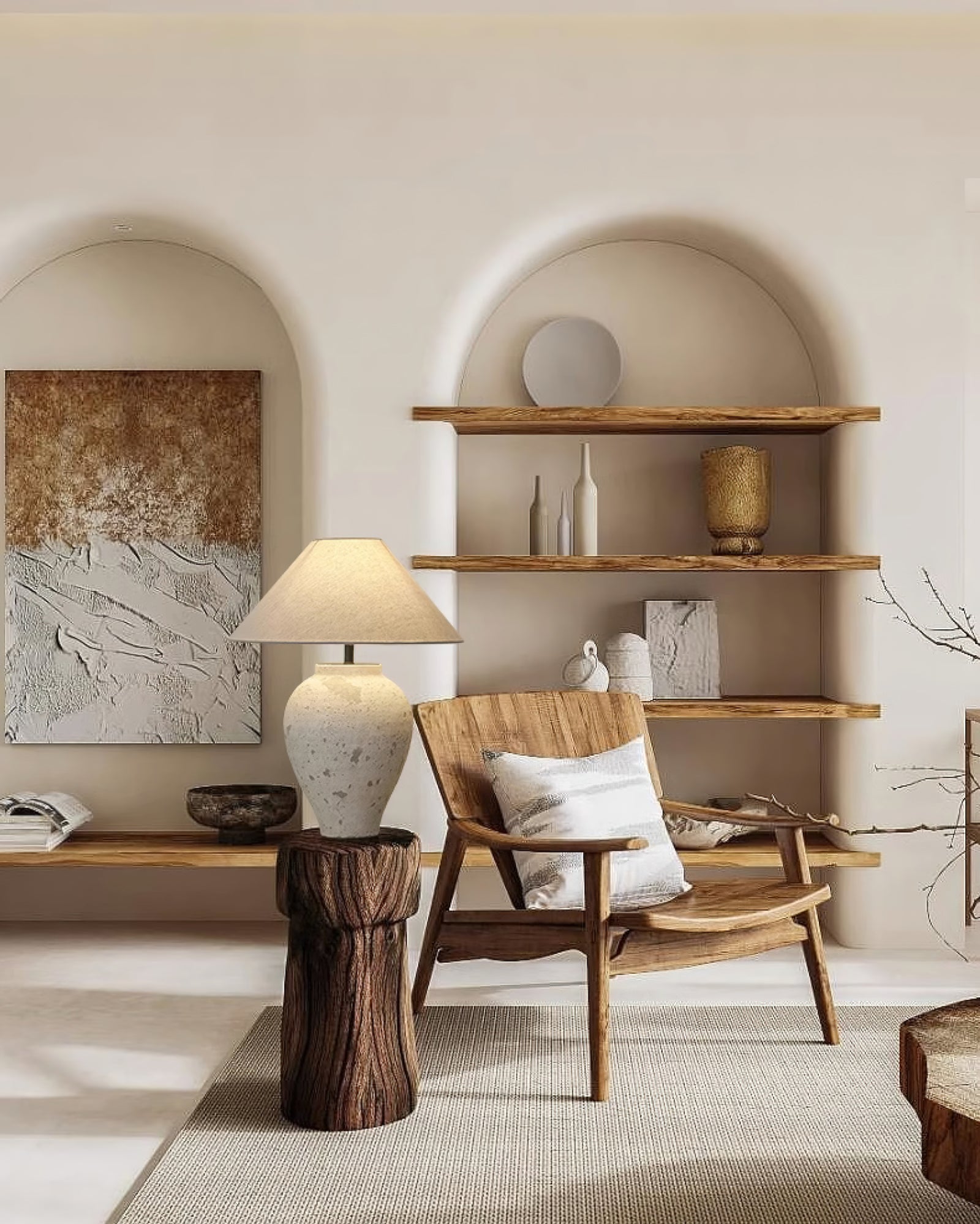 Solix Ceramics Fabric Table Lamp - Letslighting