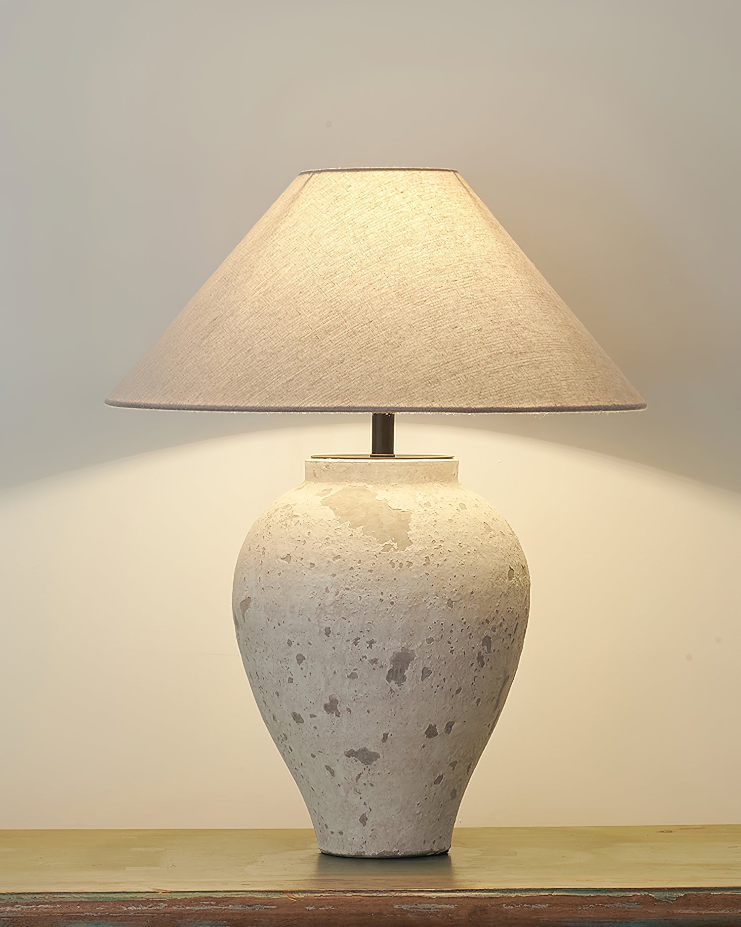 Solix Ceramics Fabric Table Lamp - Letslighting
