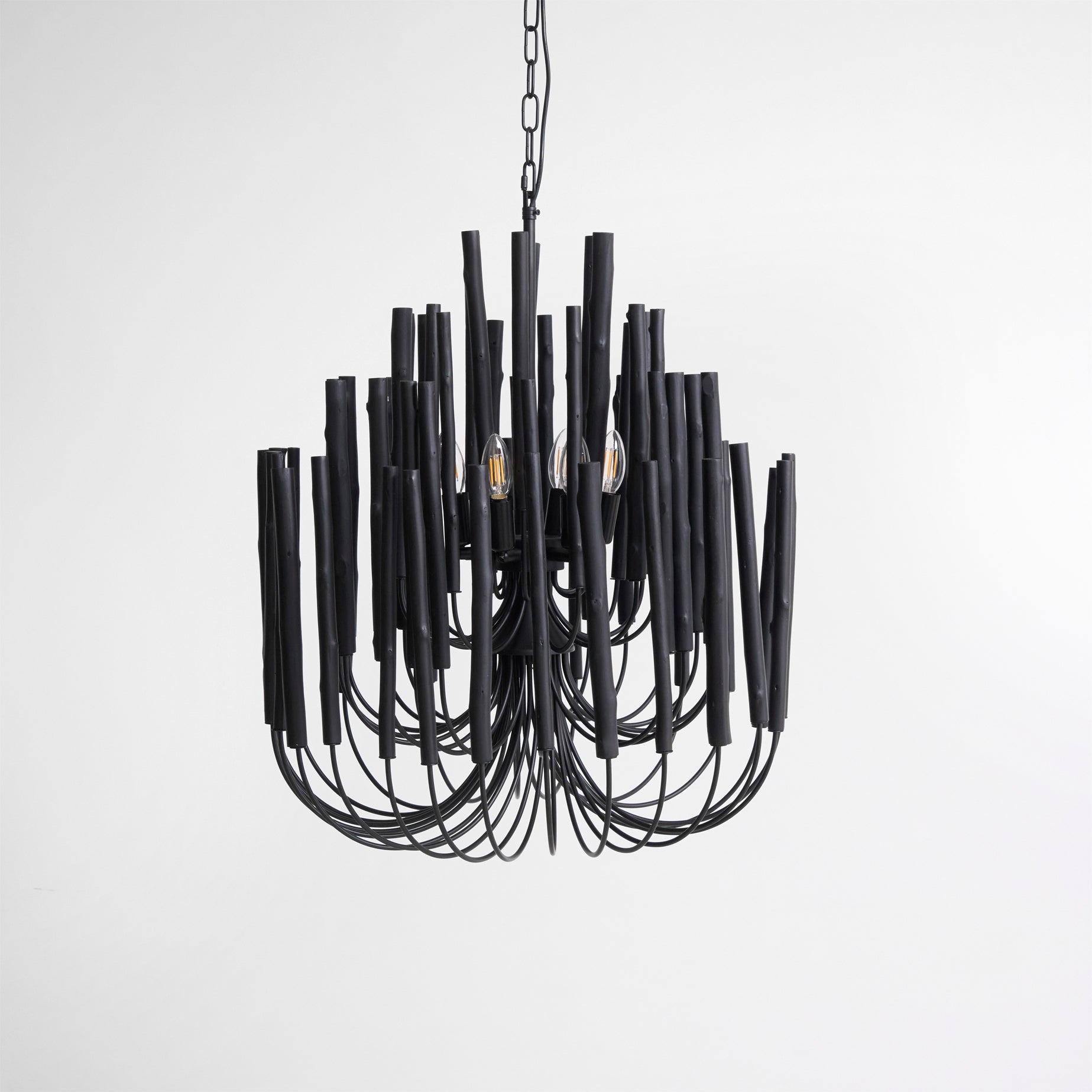Ulshayra Postmodern Luxury Multi-Stick Wooden Chandelier - Letslighting