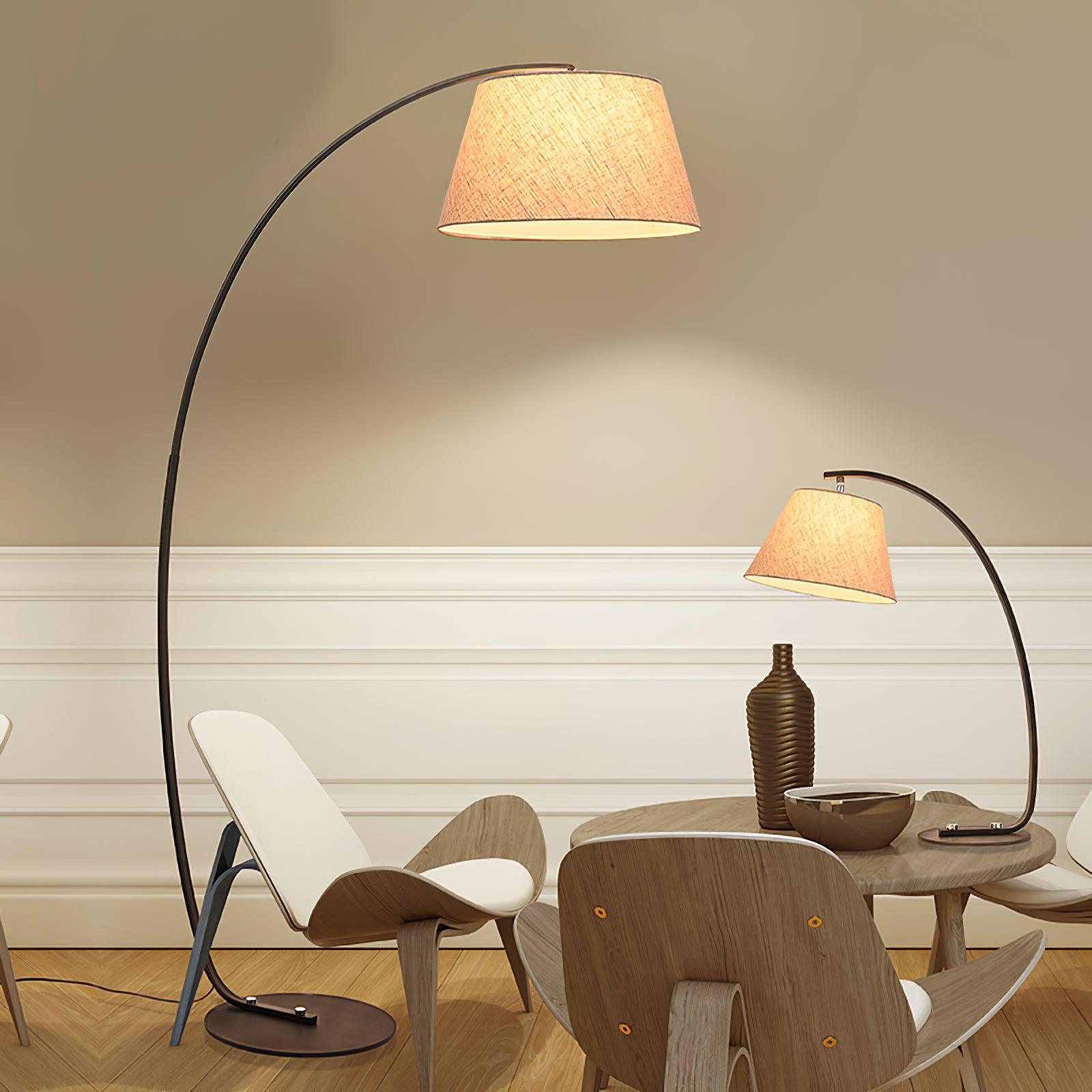 Arcanel Fabric Artistic Floor Lamp - Letslighting