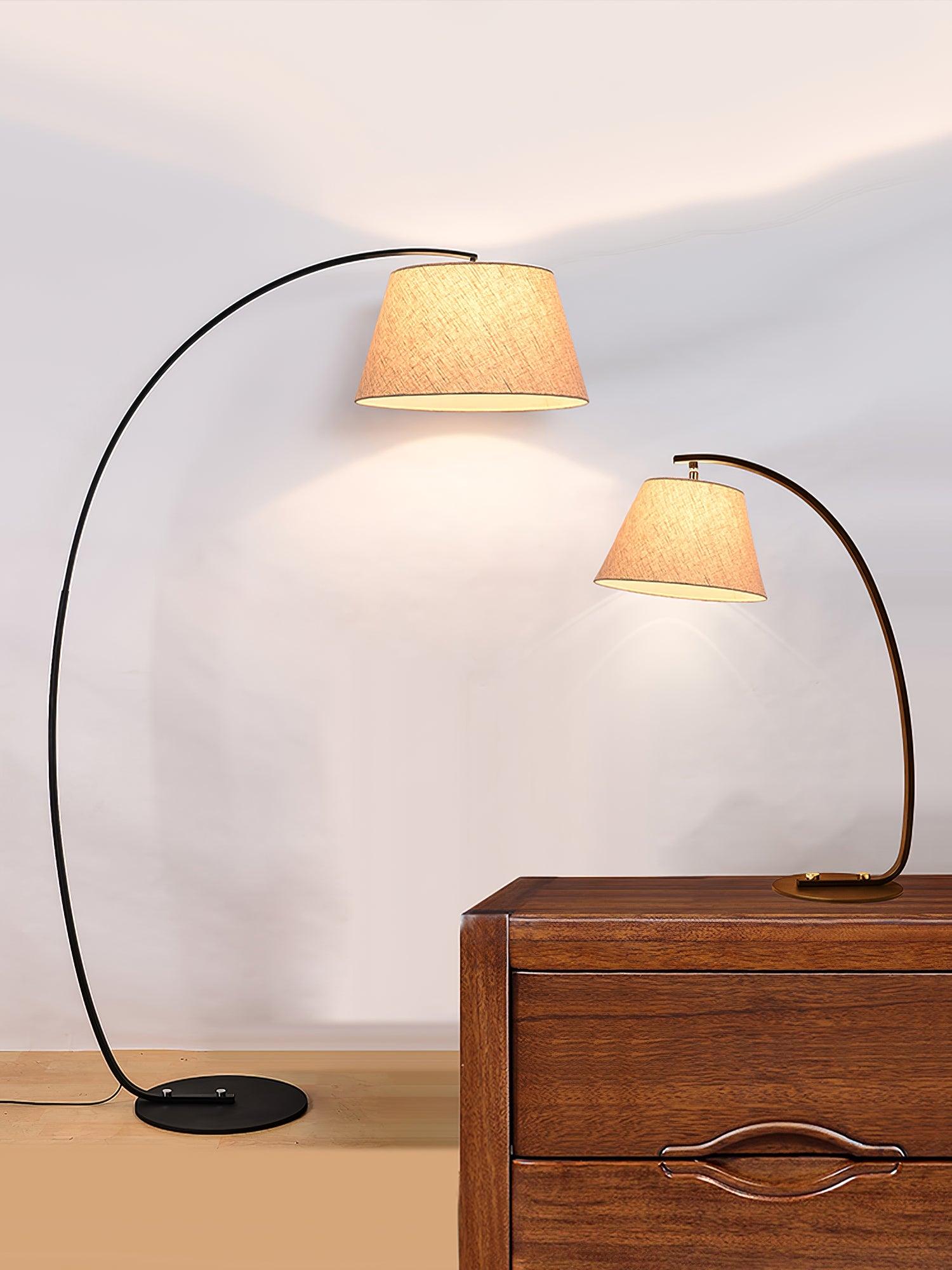 Arcanel Fabric Artistic Floor Lamp - Letslighting