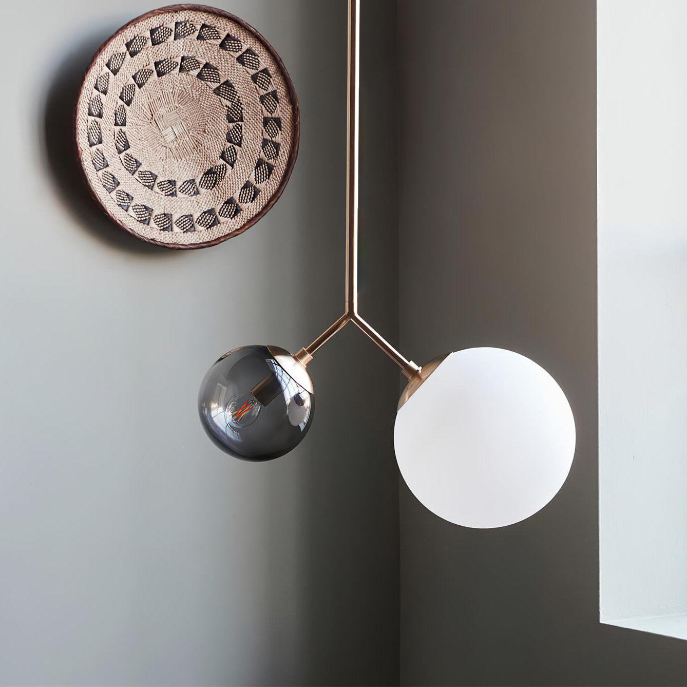 Twis Pendant Lamp Frosted Smoky Minimalist - Letslighting