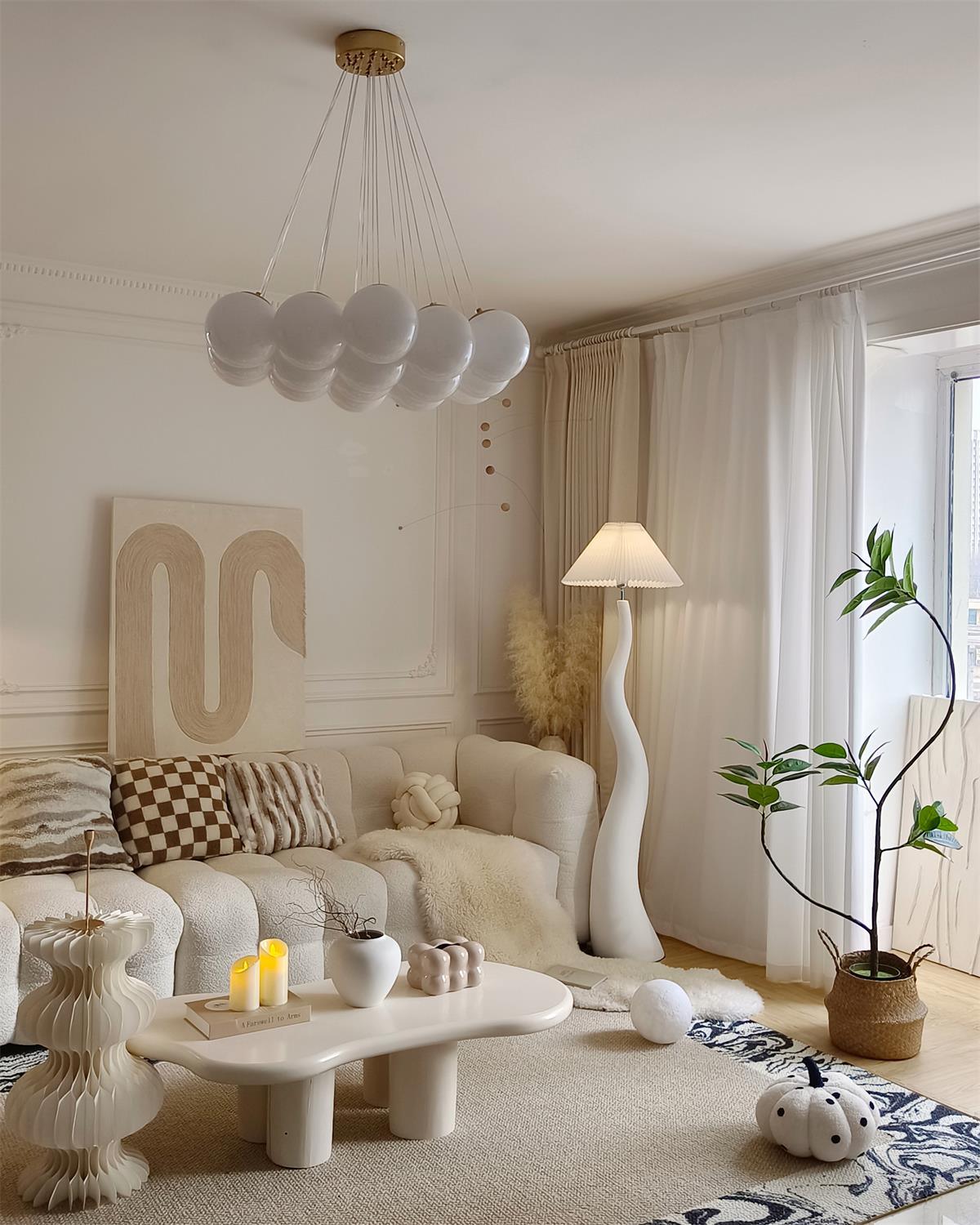 Liorase Resin Fabric Floor Lamp - Letslighting