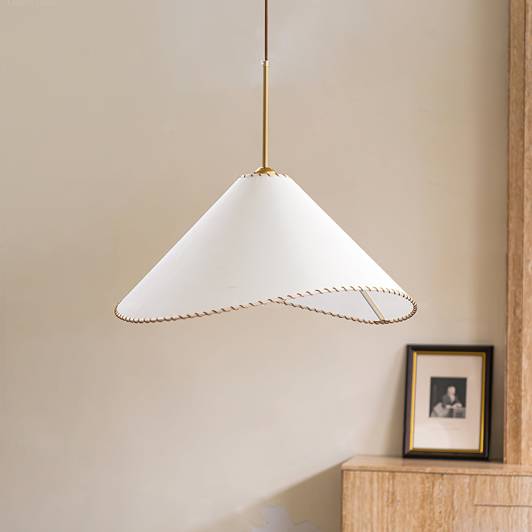 Aursoreth Nordic Twisted Shade Fabric Pendant Lamp - Letslighting