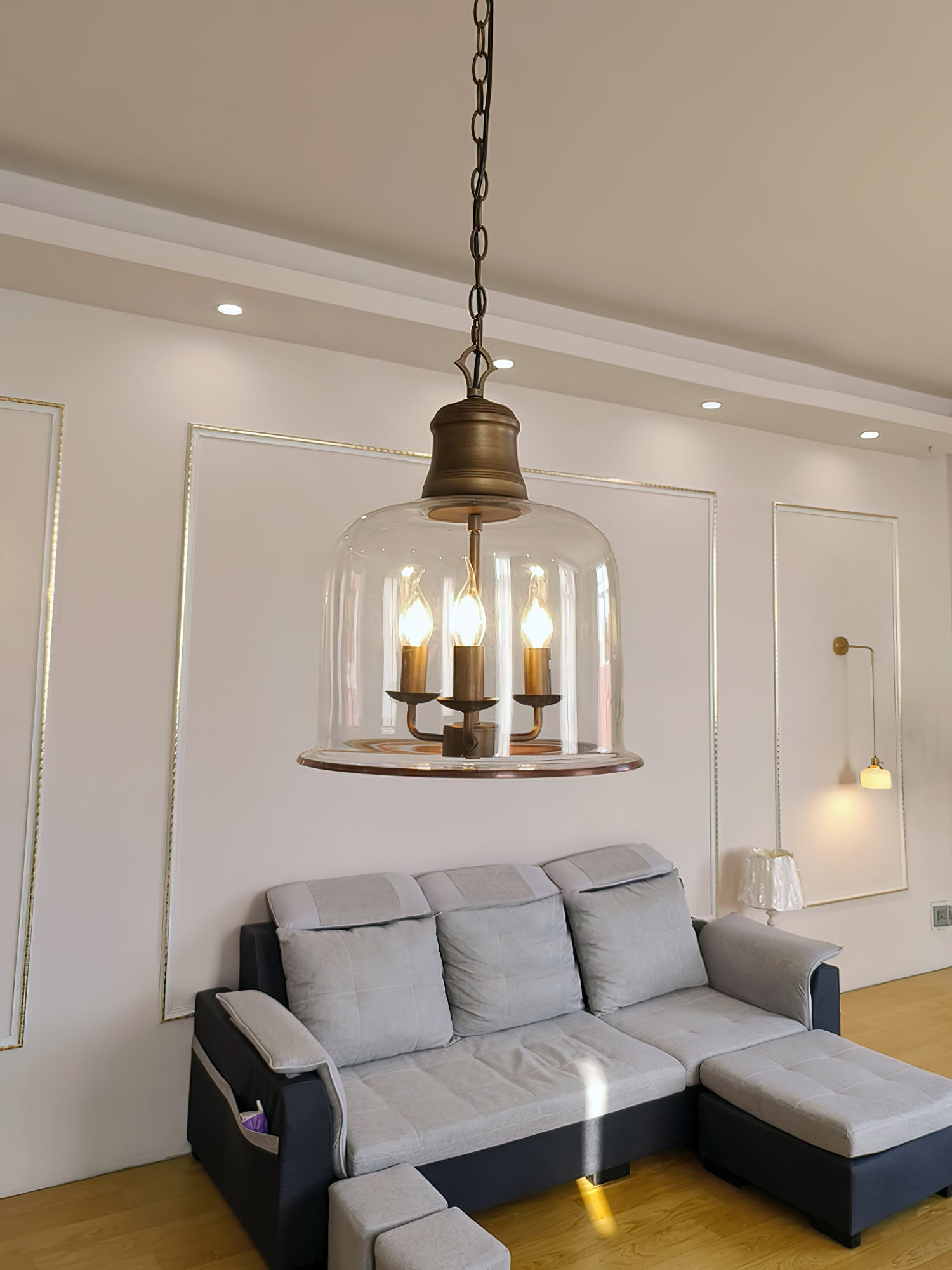 Sysolion Vintage Elegance Glass Pendant Lamp - Letslighting