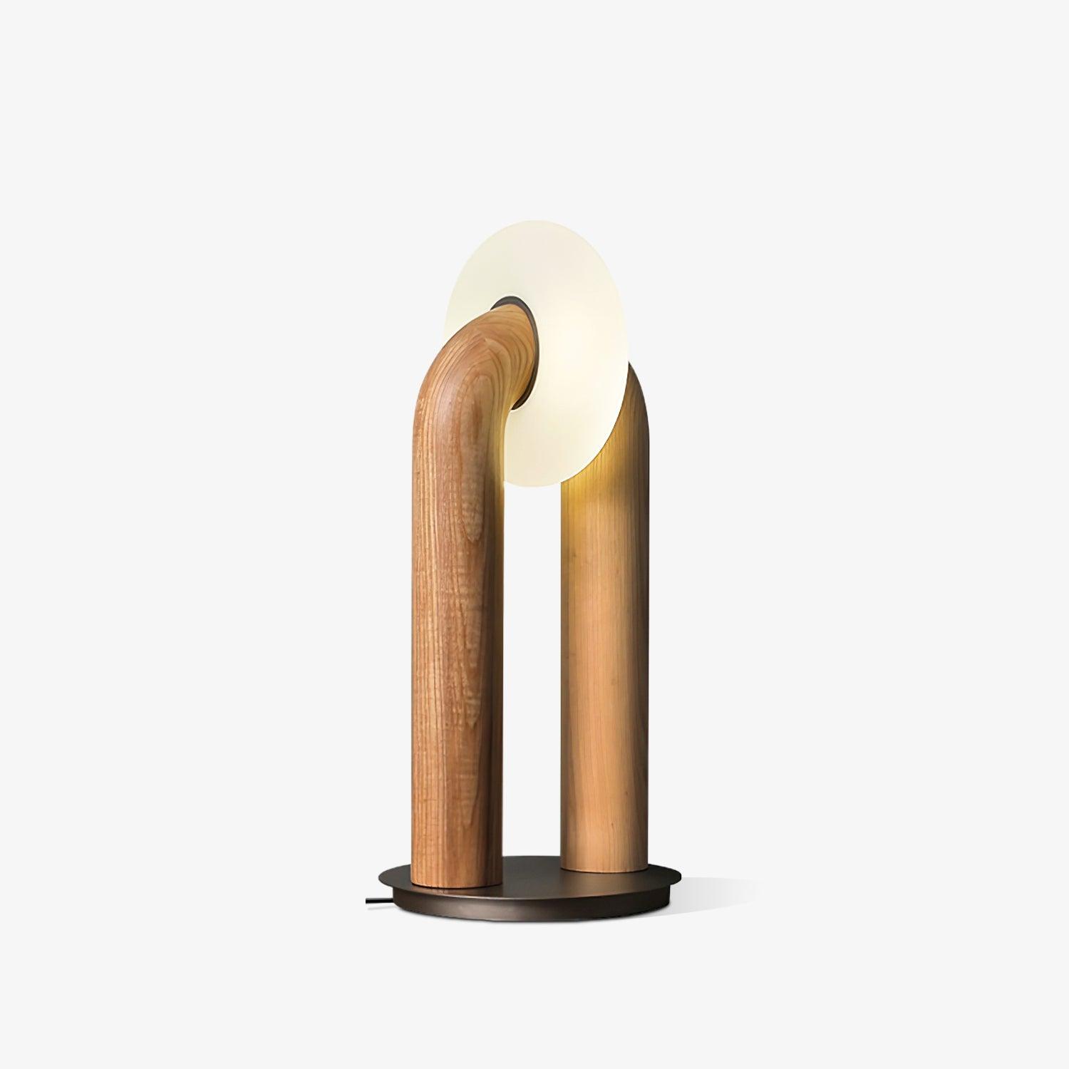 Lumen Vintage Wood Table Lamp - Letslighting