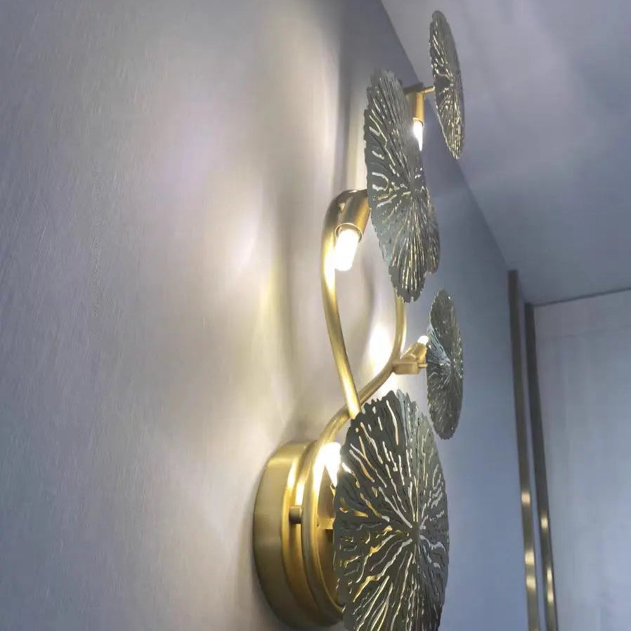 Kristy Lotus Leaf Wall Sconce