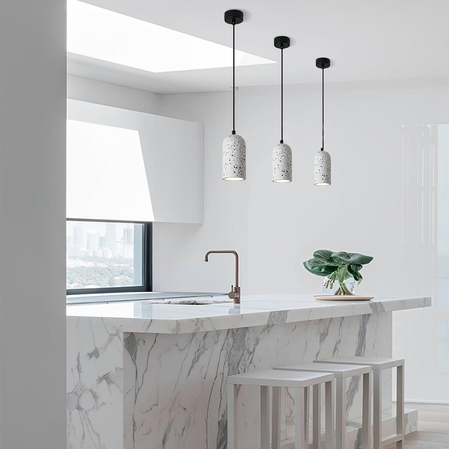 Zeloran Terrazzo Industrial Pendant Lamp - Letslighting