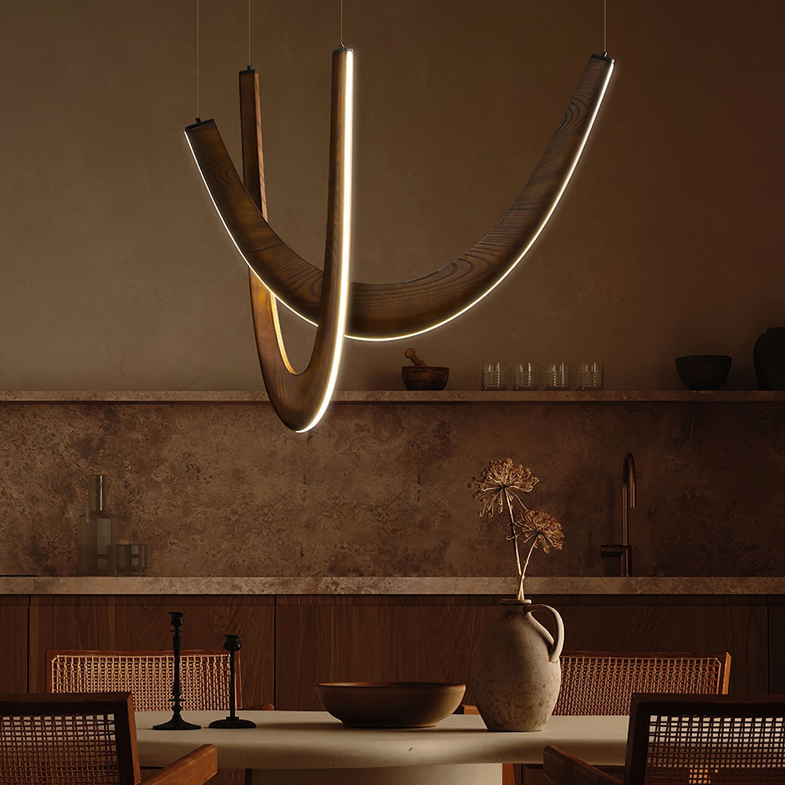 Lumora Wooden Pendant Lamp - Letslighting