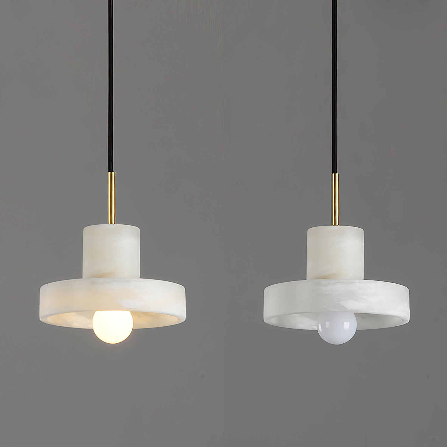 Ritta Pendant Lamp Alabaster Hat-Shape - Letslighting