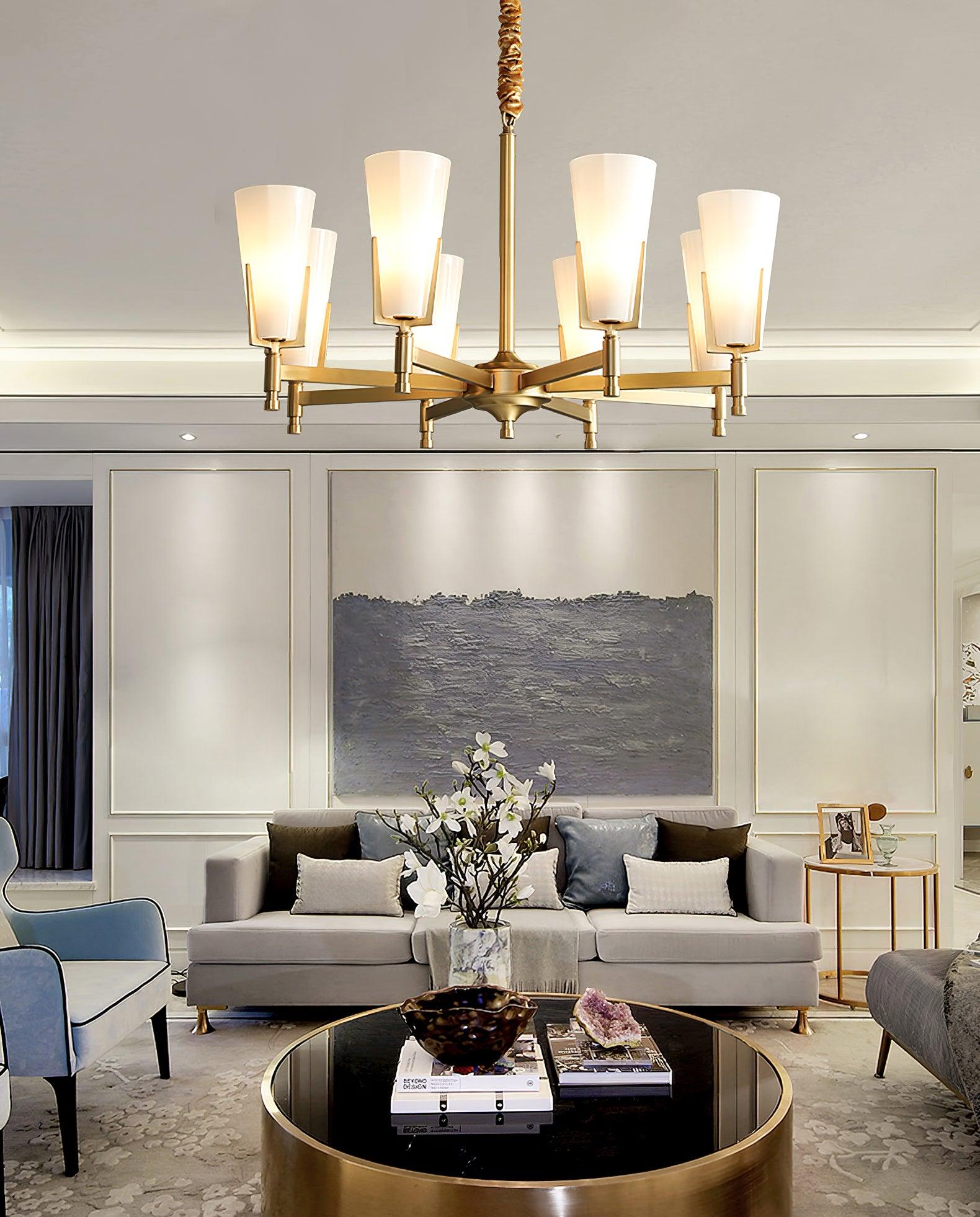 Gleam Luxury Brass Chandelier - Letslighting