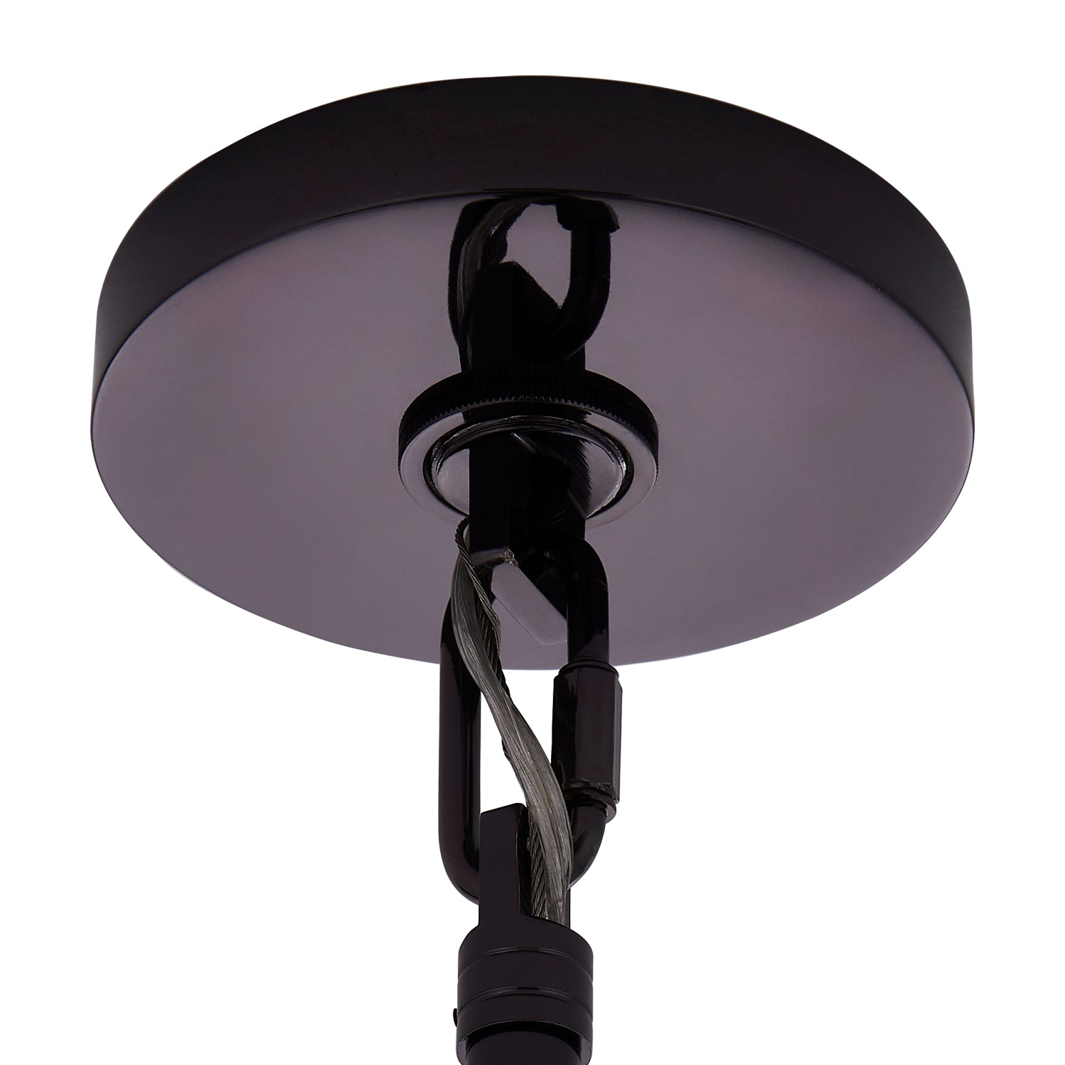 Aurora Chandelier Amber Glass Disc Fish Scale Brass