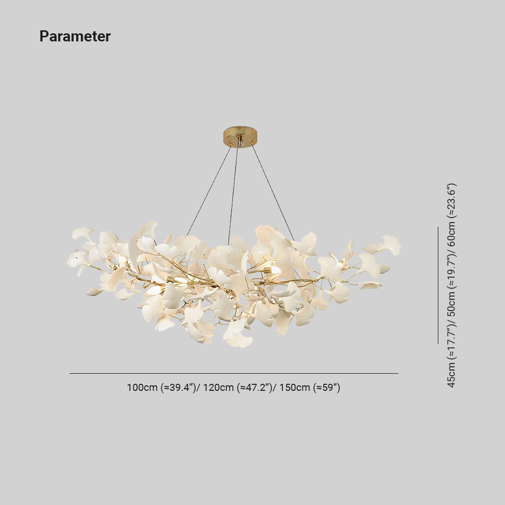Olivia Luxury Chandelier Ceramics Living Room U Arc Shape - Letslighting