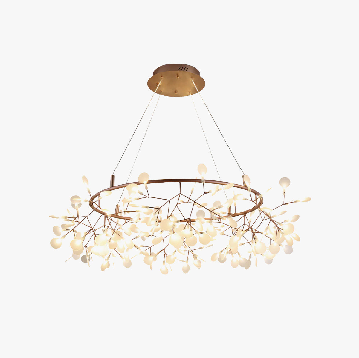 Olivia Unique Round Sputnik Art Deco Firefly Chandelier Living Room/ Bedroom - Letslighting