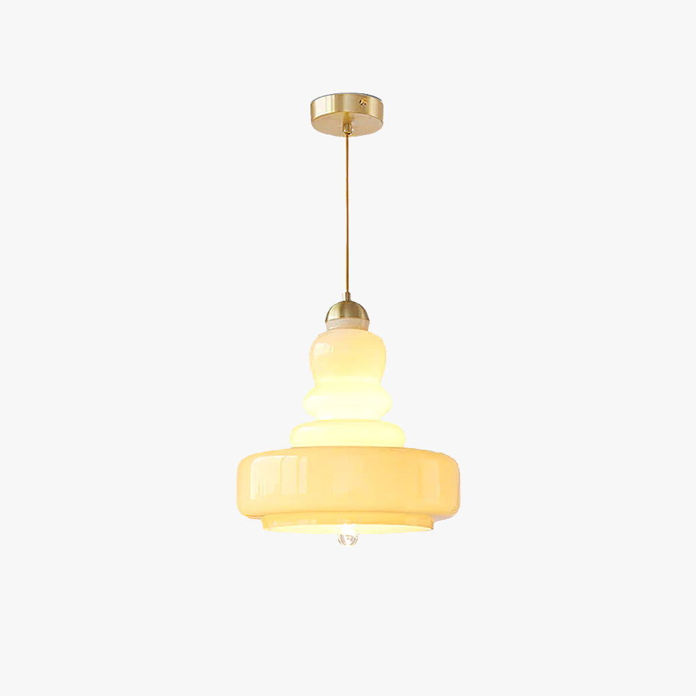 Valentina French Modern Kitchen Pendant Light Glass/Metal Living Room