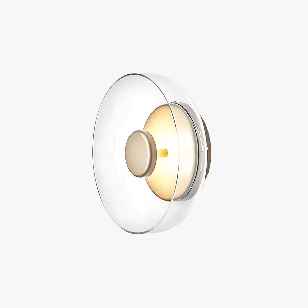 Hailie Modern Round Bowl Glass Wall Light - Letslighting