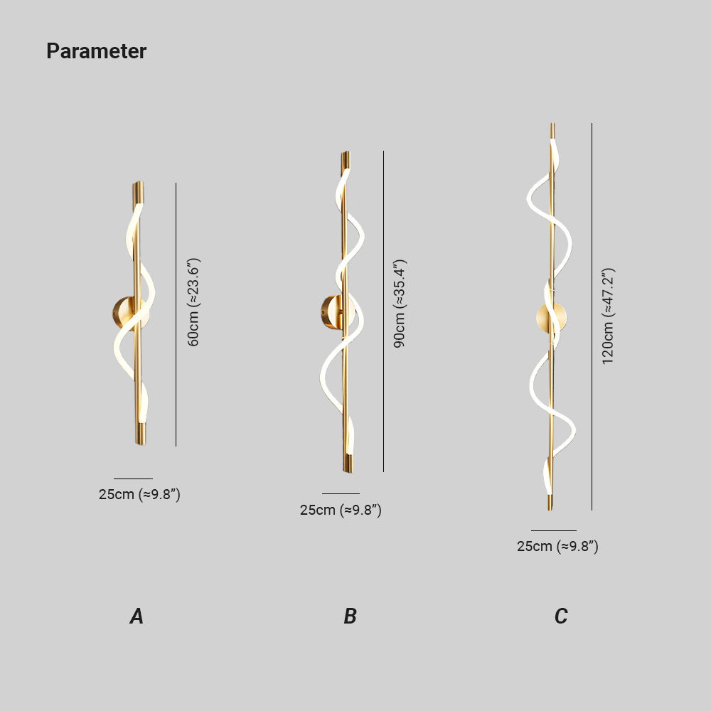 Vortex Flexible Curve Wall Light - Letslighting