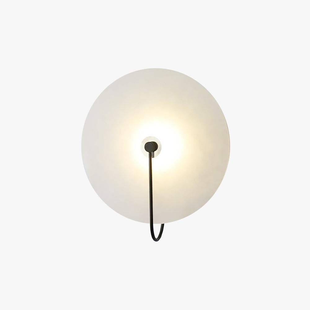 Kristy Alabaster LED Wall Lamp Round Iconic Circular - Letslighting