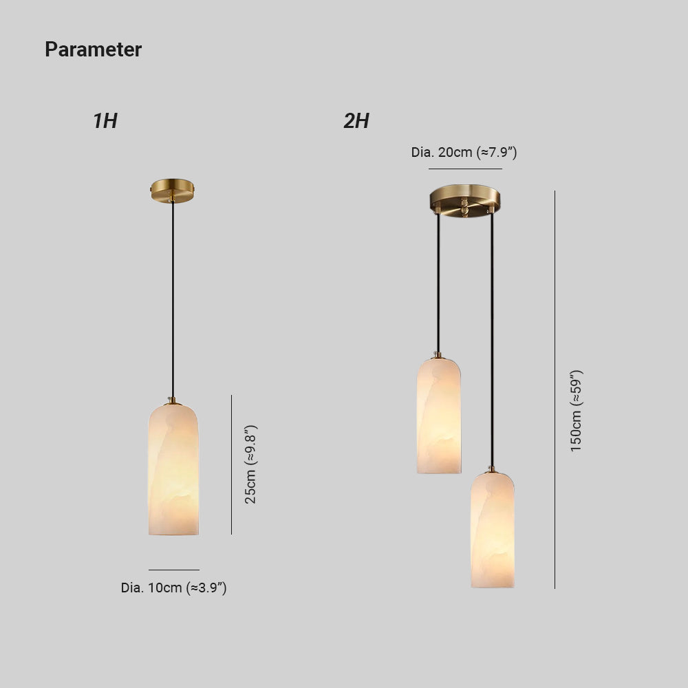 Hecate Pendant Light Alabaster