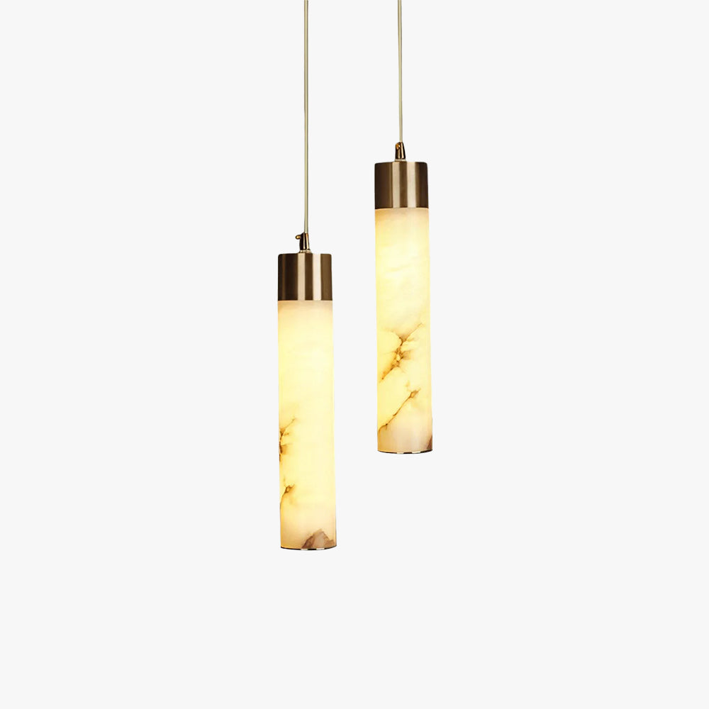 Dike White Alabaster Pendant Light - Letslighting