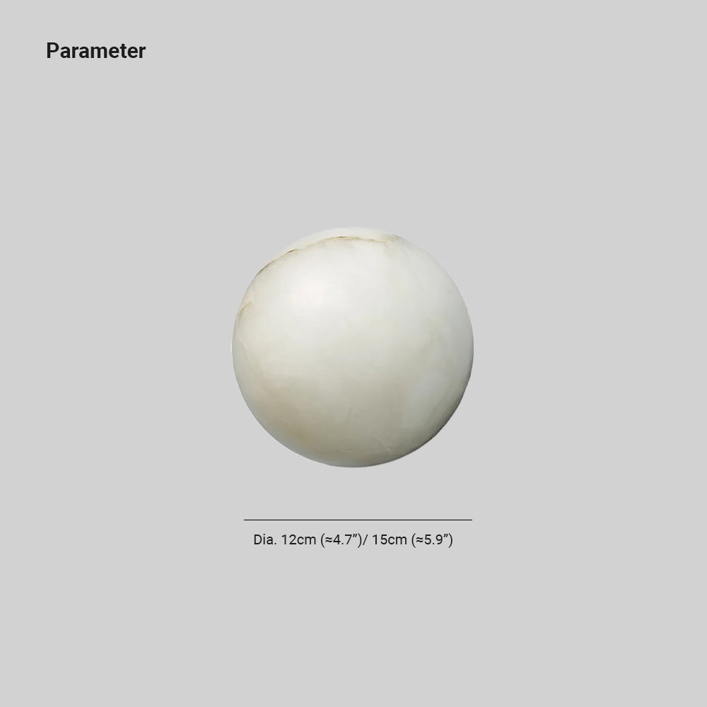 Kristy Alabaster Mini Orb Wall Lamp - Letslighting