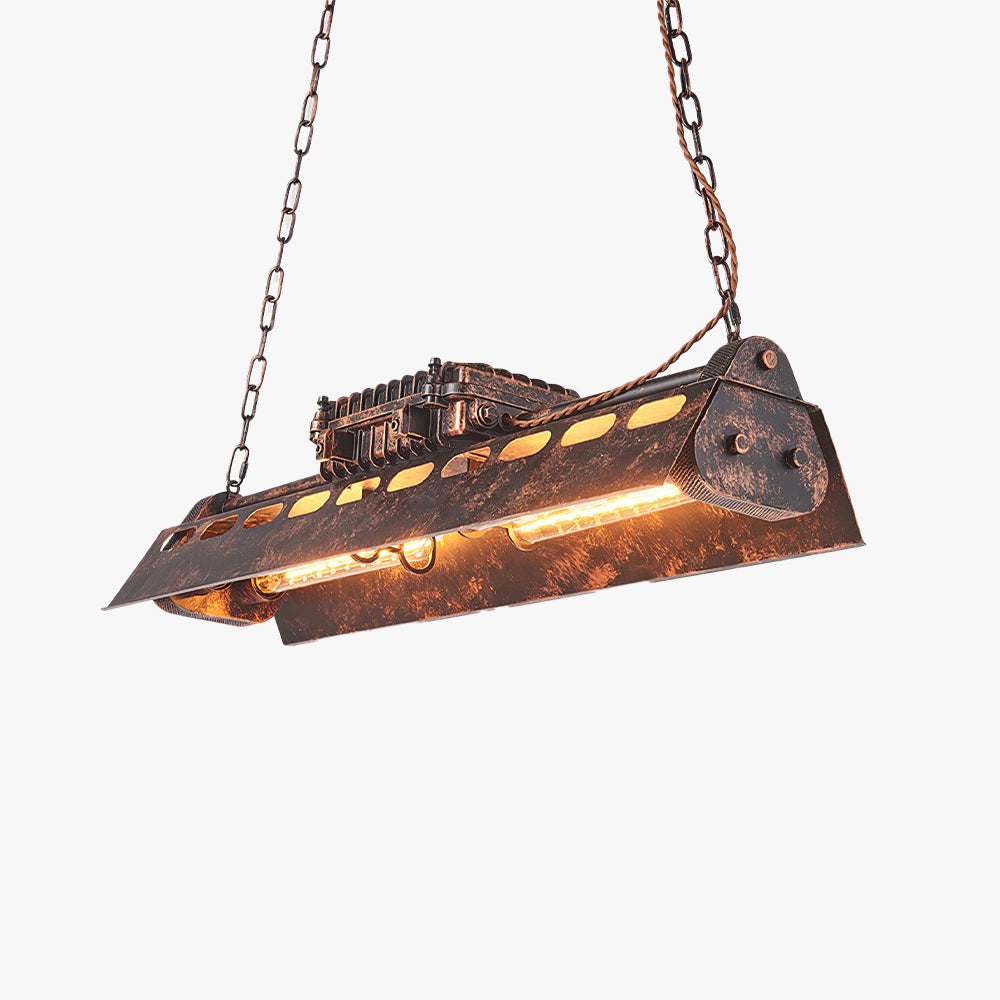 Epoch Industrial Steampunk Indoor Chandelier