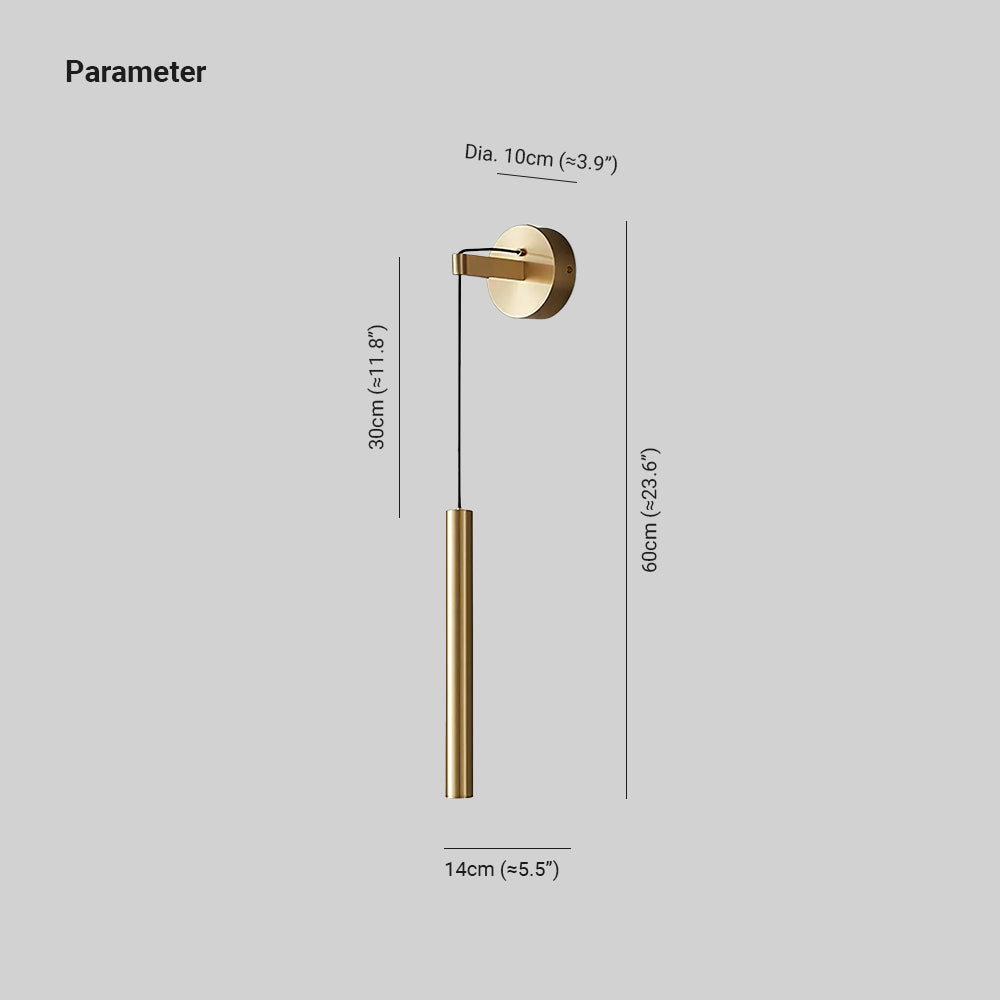 Kristy Line Indoor Wall Lamp Brass