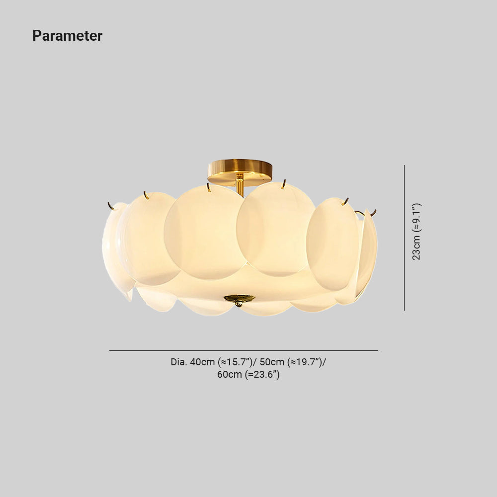 Valentina Petal Shell Ceiling Light - Letslighting