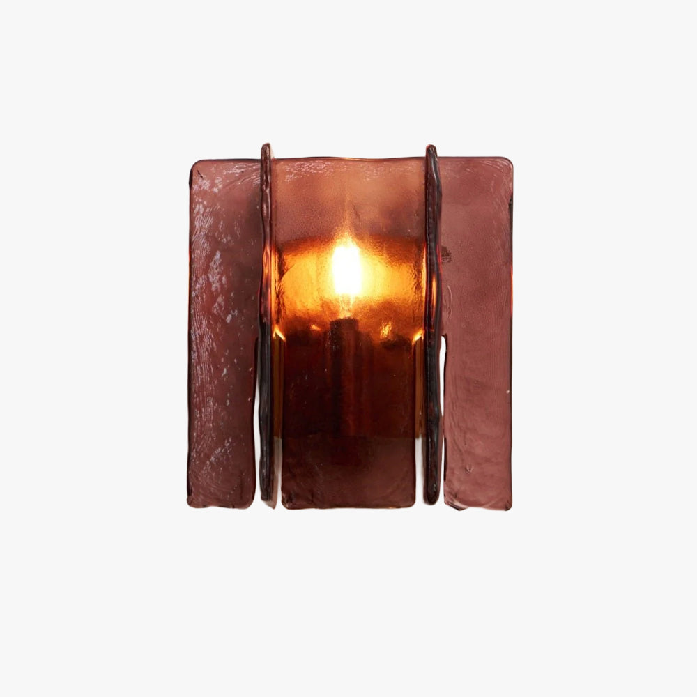 Byers Modern Square Glass Wall Light Living Room Hallway
