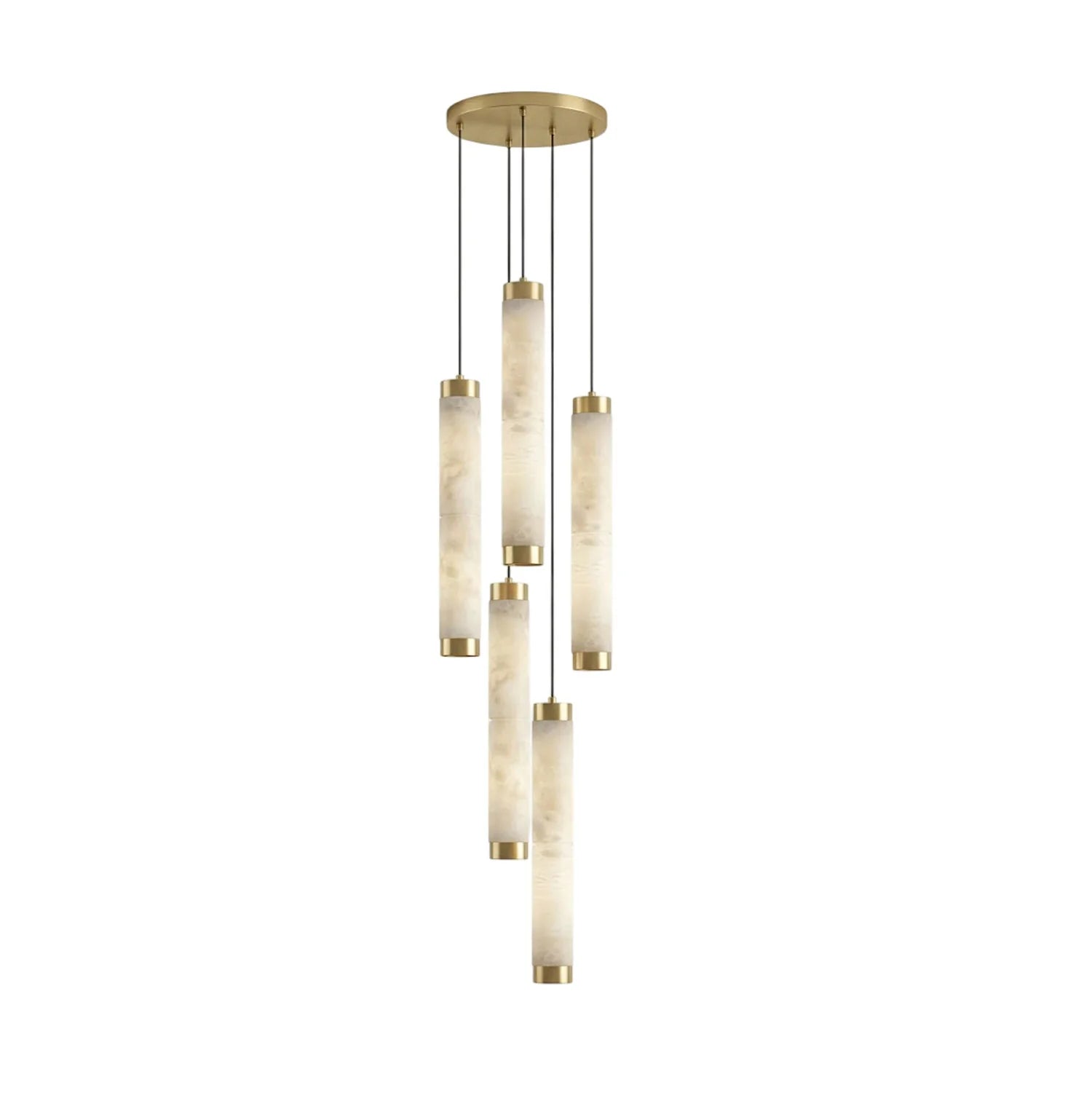 Lira Cylindrical Alabaster Pendant Light
